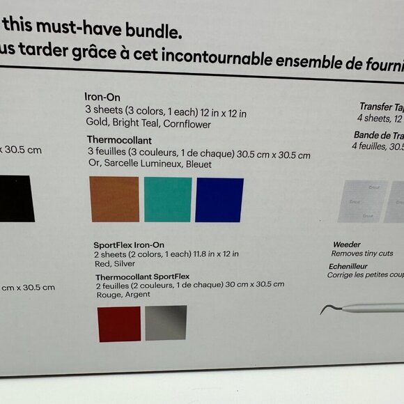 Cricut Materials Value Pack With Premium Vinyl Iron-On Transfer Tape & Weeder 12 - Picture 3 of 12